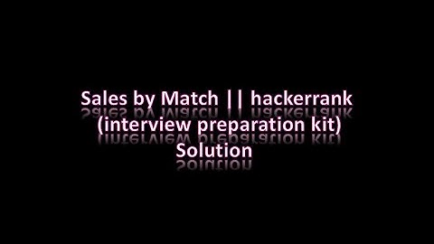 Sales by Match|| hackerrank solution for interview preparation kit