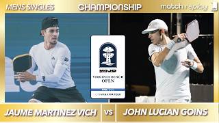 Jaume Martinez Vich vs John Lucian Goins at the PPA Virginia Beach Open | Final