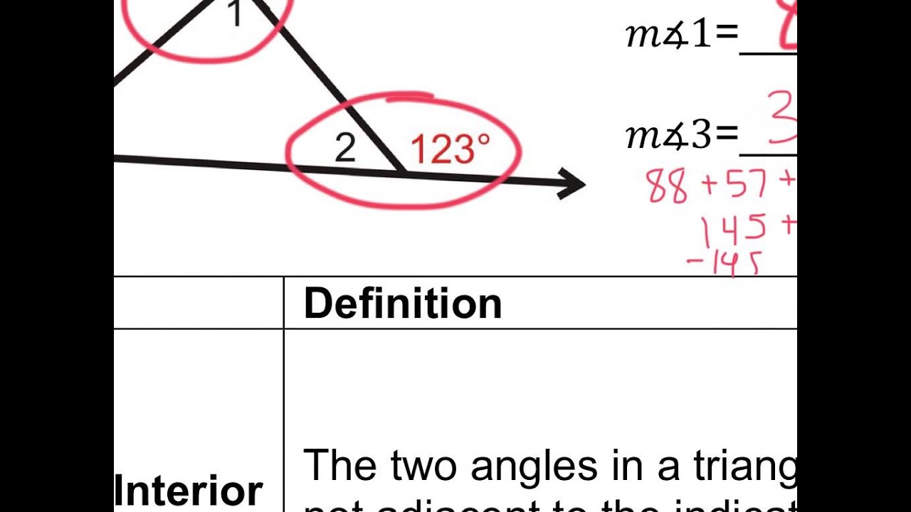 4 1 Triangle Sums YouTube