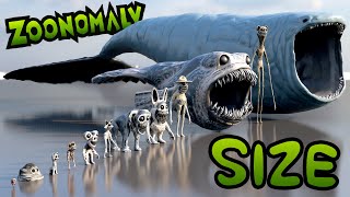 Zoonomaly MONSTERS Size Comparison