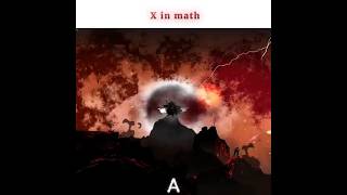 X in the Alphabet vs X in the Math 🗿🔥| Math edits #math #edit #shorts #animation #mathanimation