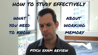 What You Need to Know About Working Memory - How to Study Effectively #5