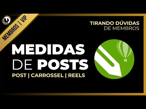 Como fazer posts para instagram no corel com as medidas corretas reels e carrossel