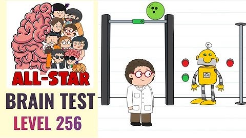 Brain Test All Star Level 256 | The robot must press on both of the red buttons safely | Walkthrough