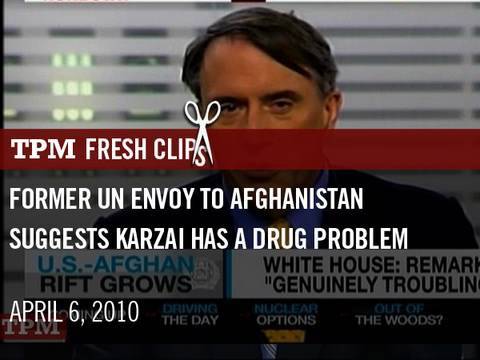 Former UN Envoy To Afghanistan Suggests Karzai Has...