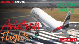 STORM Aircraft Landing!! Emirates Airbus A320 Landing at La Guardia Airport