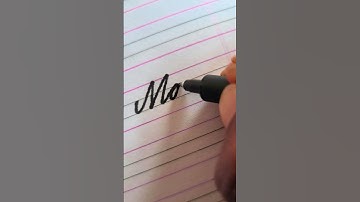 so beautiful handwriting practice || cursive handwriting practice with a marker pen #viral #writing