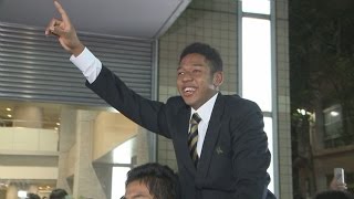 １年目から１軍で、オコエ選手  楽天１位、プロ野球ドラフト会議