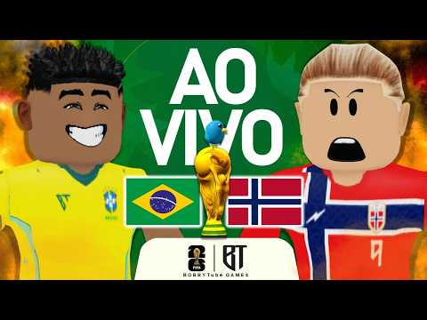 [🔴LIVE ] BRASIL VS NORUEGA | OITAVAS DE FINAL | ROBLOX #summerofgoals