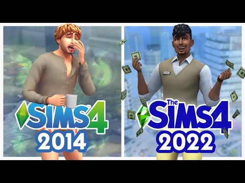 Сравнение Sims 4 С 2014 По 2022 Год