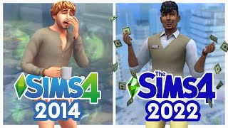 Сравнение Sims 4 с 2014 по 2022 год