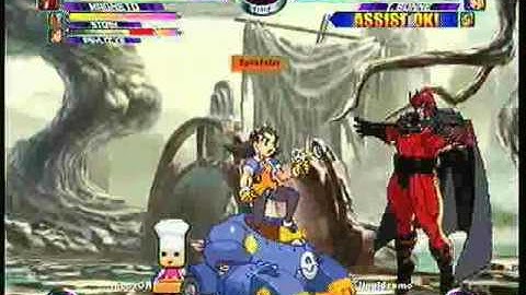 MvC2 Online (360): Nippz (Psy/Storm/Mag) vs Liquidzamo (Jill/Cab/Tron) 1 .:2.16.10:.