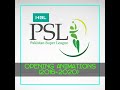 HBL PSL Opening Animations (2016-2020)