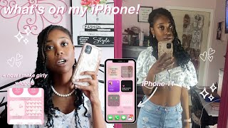 WHAT'S ON MY IPHONE 11 🎧🤍📱 + How I Create Aesthetic Widgets!