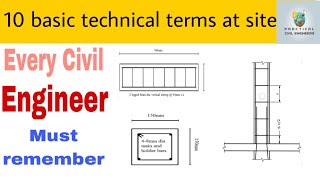 10 Basic technical terms to designing a structure | Must remember at site | Practical Civil Engineer