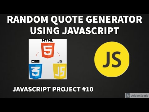 Quote Generator Using JavaScript