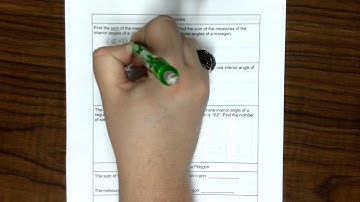 Polygon Angle Sum Theorems Video Lesson