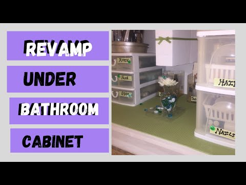 How To DIY & Cover Pipes Under Bathroom Cabinet  |The How To Lady