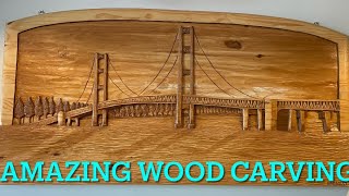Amazing wood carving art scenery on pine ￼ by DO IT YOURSELF ITS EASY 38 views 3 days ago 31 seconds