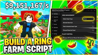 🔑 KEY LESS | Roblox Build A Ring Farm 🌾 SCRIPT! - AutoSell - MORE!