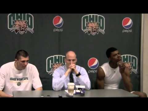 Ohio head coach John Groce and forwards Ivo Baltic and DeVaughn Washington sit down to talk about their 80-73 victory over Northern Illinois on February 5th, 2011