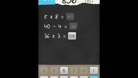 6 Numbers by Brainbow Level 180 Answer Guide