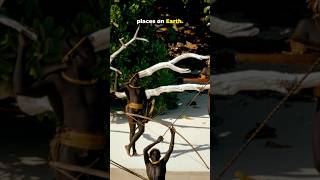 North Sentinel Island Mystery 😳 The Most Isolated Tribe on Earth #shorts