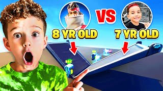 7 YEAR OLD VS 8 YEAR OLD (Youngest Fortnite Players 1v1)