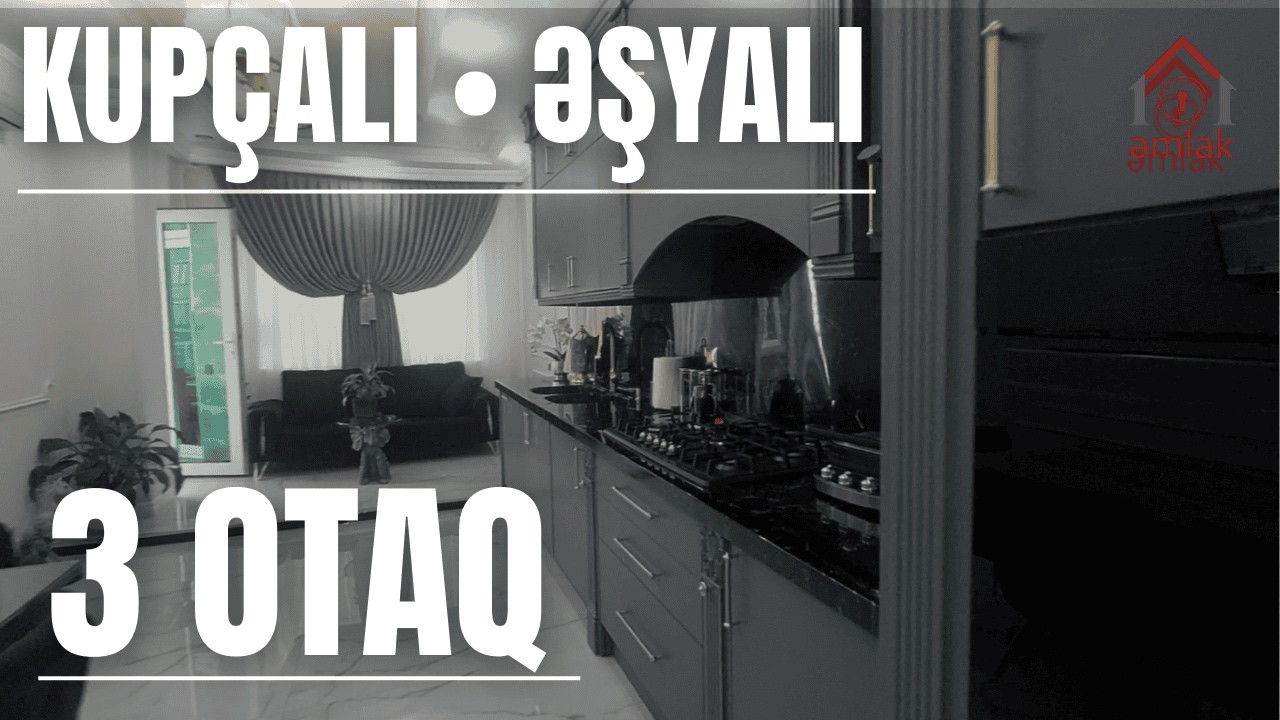 Premium Mənzil Satılır | Mövsüm Sənanı küç. | 3 Otaq | Əşyalı  Kupçalı | 587000 AZN | Yeni Tikili