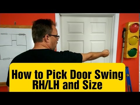 How to pick the door swing and size for installation