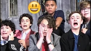 IT Movie Cast - TRY NOT TO LAUGH😊😊😊 - Best Funniest Moments 2017 #7