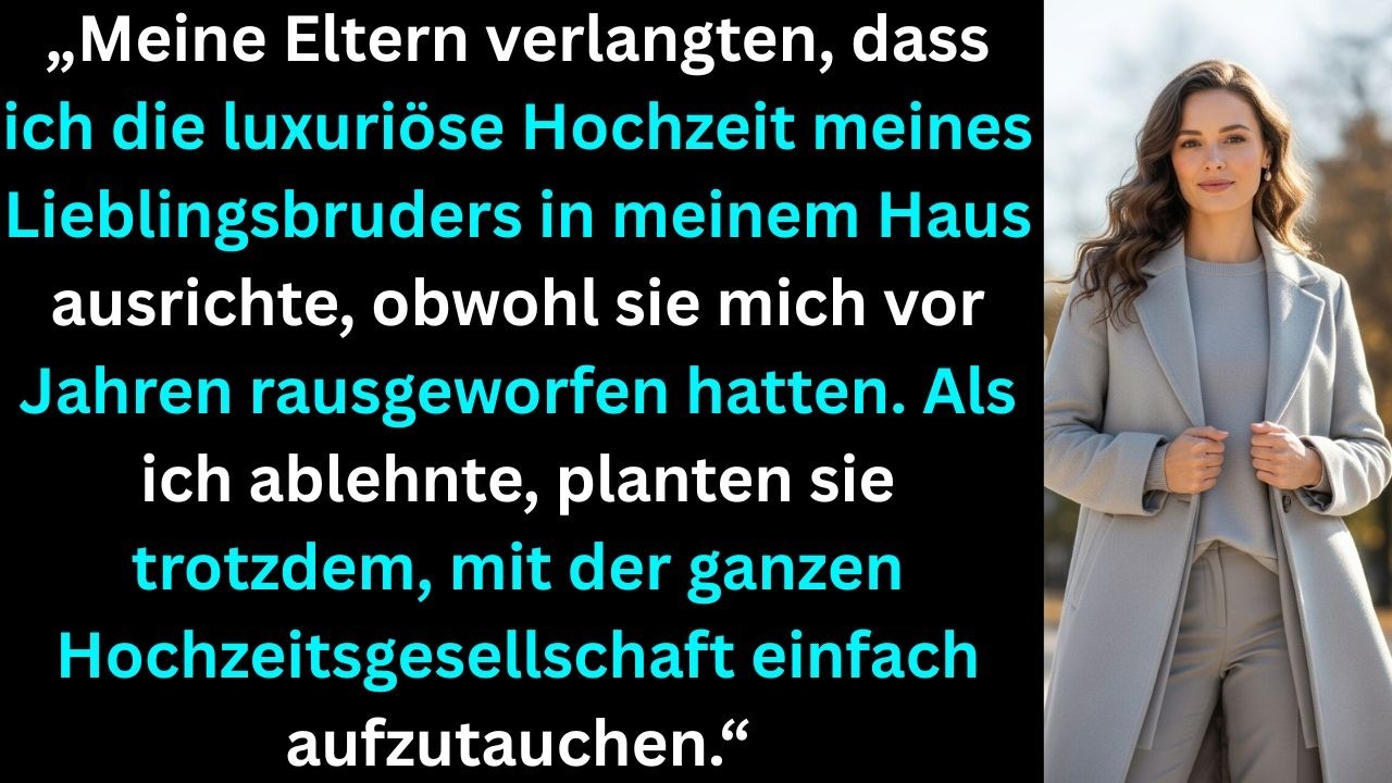 „Sie wollten die Hochzeit meines Bruders in meinem Haus erzwingen, obwohl sie mich verstoßen hatten“