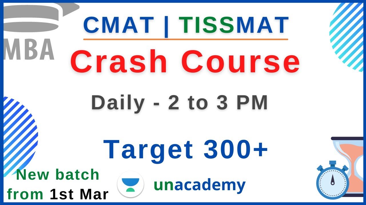 CMAT 2021 Crash Course Batch | Daily 2 PM to 3 PM | Target 300+ | Ronak Shah