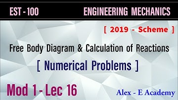 EST 100 - Mechanics | Mod 1 - Lec 16 | Numerical