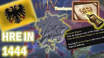 UNIFIED HRE IN 1444 | Europa Universalis 4 AI Only Timelapse (EU4)