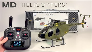 Highly Detailed MD500 Scale RC Helicopter 🫡 | Unboxing & Maiden Flights | Eachine E220S