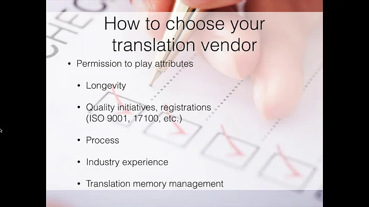 How to choose a translation vendor