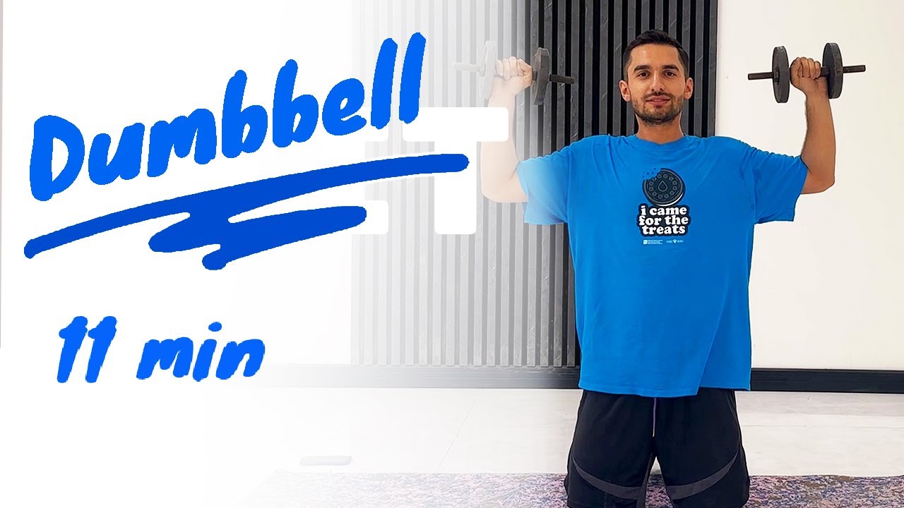 11 Min FULL BODY DUMBBELL WORKOUT at Home | Muscle Building