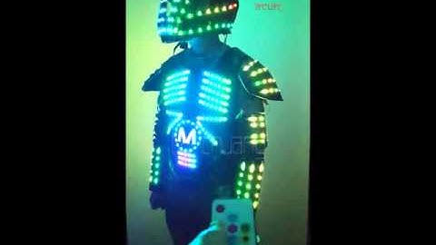 RF Remote controlled LED Robot Vest, LED suits robot