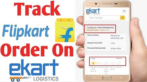 How To Track Order On Flipkart By Tracking Id | Ekart Logistics Tracking Flipkart