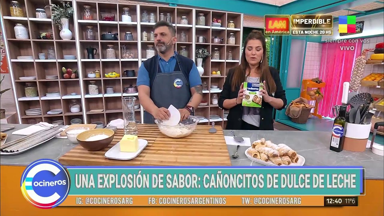 ¡Un clásico de panadería! Cómo hacer CAÑONCITOS DE DULCE DE LECHE por Juan Manuel Herrera 👨‍🍳🤤