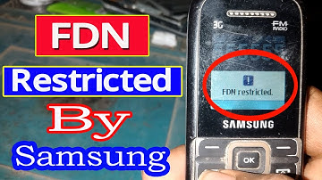 FDN Restricted By Samsung All Mobile || How To Disable FDN Restricted || How To Setting Fixed Dial