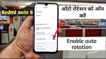 auto rotation is not working in my phone Redmi Note 8 me screen kaise rotate krte hai problem fix