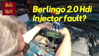 Berlingo HDi 2.0 poor running  Injectors? We did a test