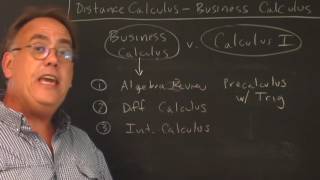 Distance Calculus: Choosing Between Lower Business Calculus & Higher Calculus I