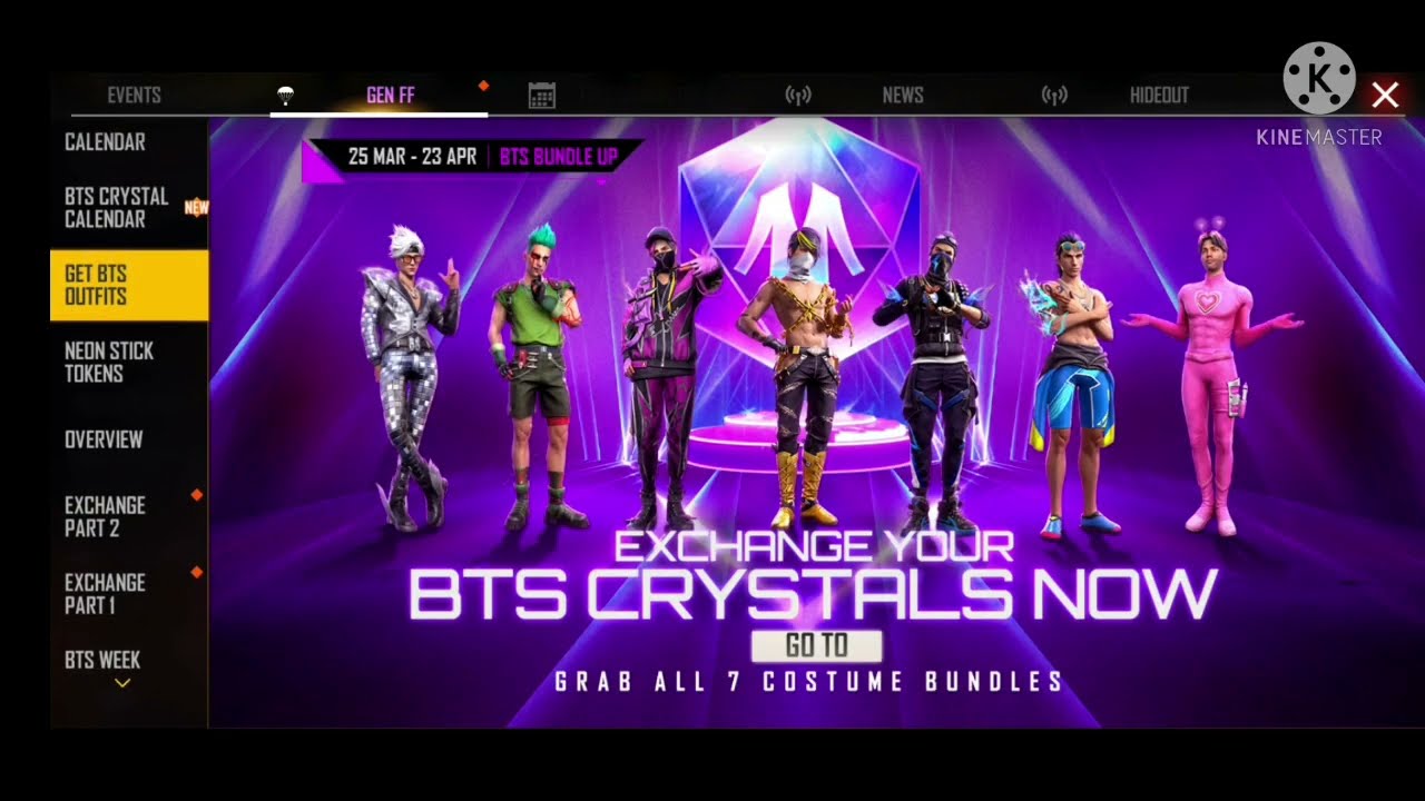 BTS crystal 🔮 not opening event 😫-free fire