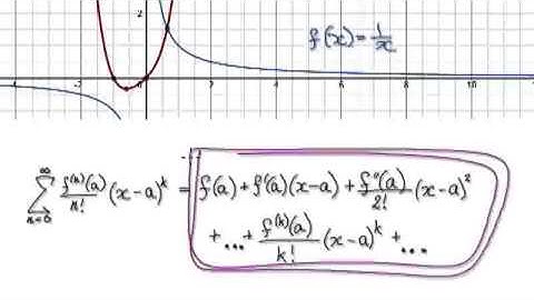 Video 2750 - Taylor Series 1/x  - Part 1/2