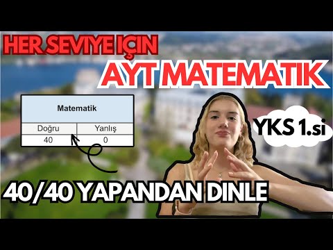 AYT MATEMATİK FULLEMEK ZOR DEĞİL! TEMELİ OLMAYANLAR Nasıl Başlamalı? ÖSYM' nin Sevdiği KONULAR?