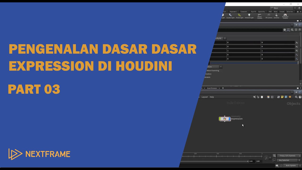 Houdini 3D tutorial Indonesia - Expression - Part 003 - YouTube