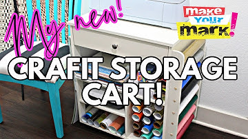 My New CRAFIT Organization & Storage Cart - I feel so organized now!